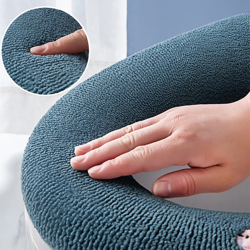 Periva navlaka za WC školjku Zimski kupaonski dodaci Univerzalna navlaka za poklopac WC školjke s ručkom Deblja kadica Stolica Grijač