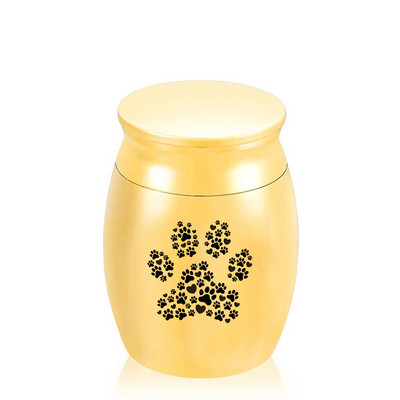 Mala 30x40 mm urna za kremiranje za pepeo kućnih ljubimaca Mini šapa Ljubavno srce Urna za uspomenu od nehrđajućeg čelika Memorijalne urne za uspomenu za pse, mačke