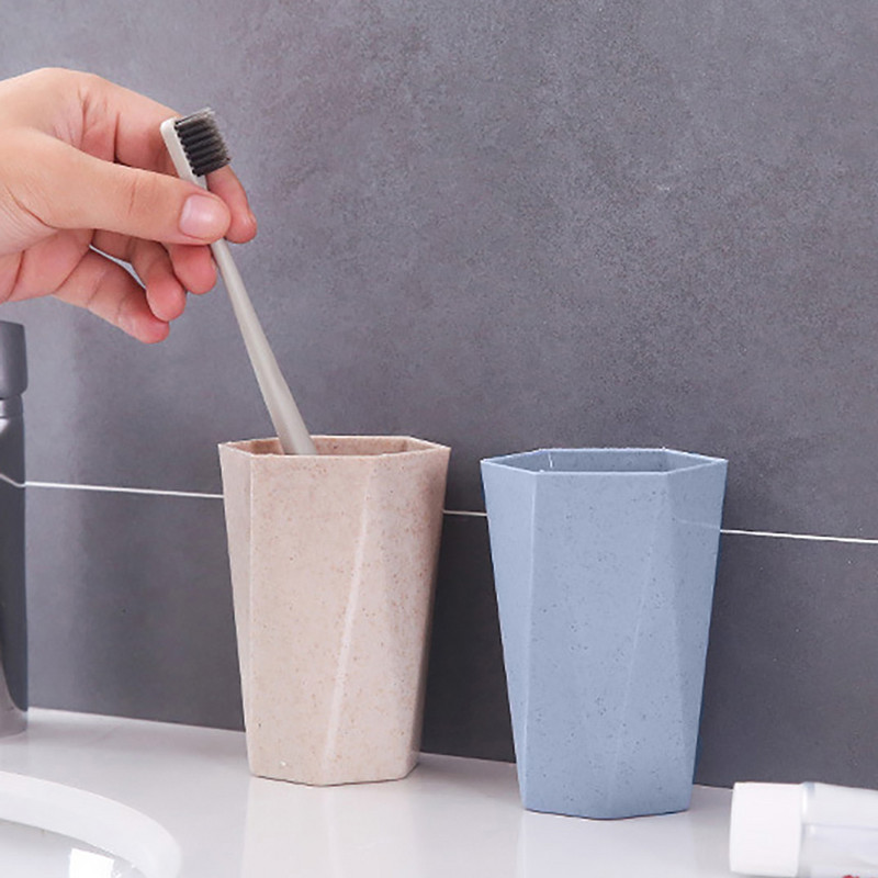 Šiaurės šalių kviečių šiaudų dantų valymo puodelis Pora Gargle Cup Namų kelionių reikmenys Geriamojo vandens šepetėlio dantų plovimo puodelis