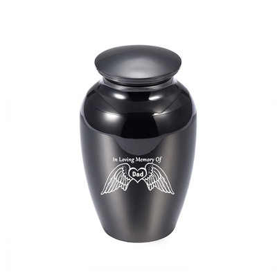 Anđeoska krila Srce Urna za pepeo za kremiranje ljudi Urne Pogrebni spomenik Pepeo za uspomene Nakit u sjećanje na oca s ljubavlju