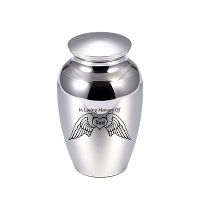 Anđeoska krila Srce Urna za pepeo za kremiranje ljudi Urne Pogrebni spomenik Pepeo za uspomene Nakit u sjećanje na oca s ljubavlju