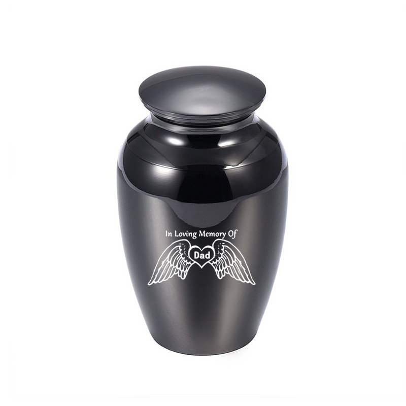 Anđeoska krila Srce Urna za pepeo za kremiranje ljudi Urne Pogrebni spomenik Pepeo za uspomene Nakit u sjećanje na oca s ljubavlju