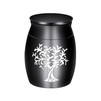 Mini kremācijas urnas piemiņas rotaslietas alumīnija sakausējuma urnas burka bēru memoriāls urna urna piemiņa Necaurlaidīga maza urna