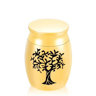 Mini kremācijas urnas piemiņas rotaslietas alumīnija sakausējuma urnas burka bēru memoriāls urna urna piemiņa Necaurlaidīga maza urna