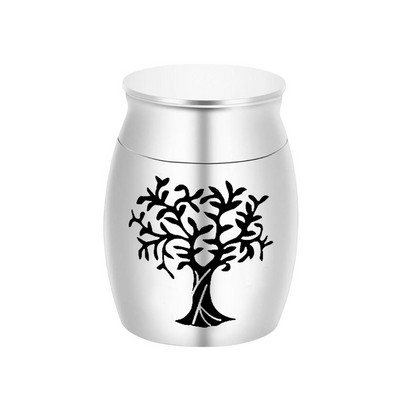 Mini kremācijas urnas piemiņas rotaslietas alumīnija sakausējuma urnas burka bēru memoriāls urna urna piemiņa Necaurlaidīga maza urna