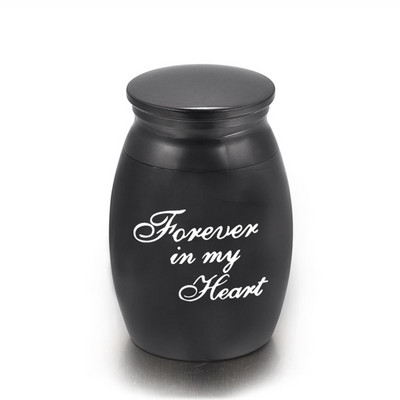 Zauvijek u mom srcu - crne/ružičasto zlatne/plave/zlatne/srebrne urne za kremiranje kućnih ljubimaca Metalna urna od aluminijske legure pepela Uspomena na ljudske kućne ljubimce