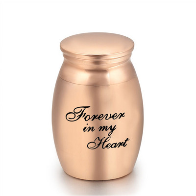 Zauvijek u mom srcu - crne/ružičasto zlatne/plave/zlatne/srebrne urne za kremiranje kućnih ljubimaca Metalna urna od aluminijske legure pepela Uspomena na ljudske kućne ljubimce