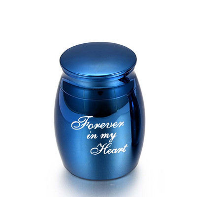 Zauvijek u mom srcu - crne/ružičasto zlatne/plave/zlatne/srebrne urne za kremiranje kućnih ljubimaca Metalna urna od aluminijske legure pepela Uspomena na ljudske kućne ljubimce