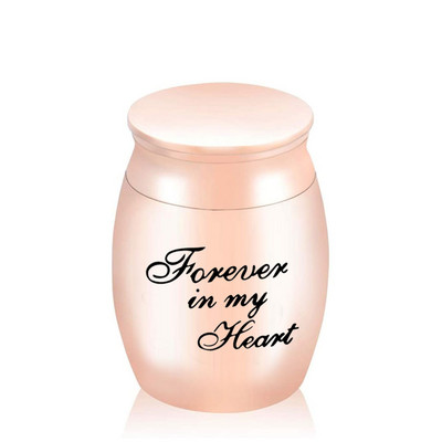 Zauvijek u mom srcu - crne/ružičasto zlatne/plave/zlatne/srebrne urne za kremiranje kućnih ljubimaca Metalna urna od aluminijske legure pepela Uspomena na ljudske kućne ljubimce