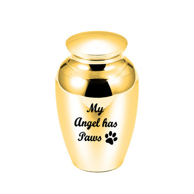Moj anđeo ima ugravirane šape, male urne za uspomene, kremirane boje ružičastog zlata, kovčezi za kućne ljubimce za psa, mačku, miša