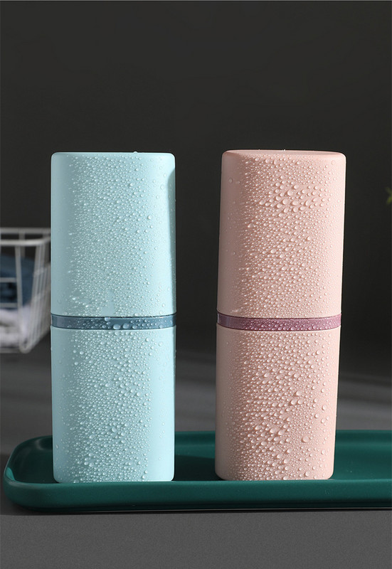 Kutija Kutija za pohranu paste za zube Spremnik Držač četkice Prijenosni držač paste za zube Šalica za četkicu Kupaonski pribor Plastika