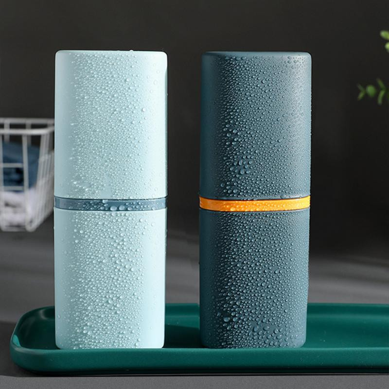 Kutija Kutija za pohranu paste za zube Spremnik Držač četkice Prijenosni držač paste za zube Šalica za četkicu Kupaonski pribor Plastika