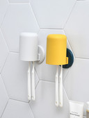 Jednostavan držač četkice za zube bez bušenja Čaša za grgljanje Čaša za zube Zidni set čaša za pranje u domaćinstvu Kutija za odlaganje držača četkice za zube