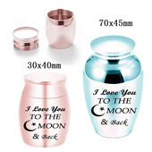 Urne za uspomenu na kremiranje za ljudski pepeo Mini urna za kremiranje Male pogrebne urne za pepeo Pogrebna urna za kremiranje od legure aluminija