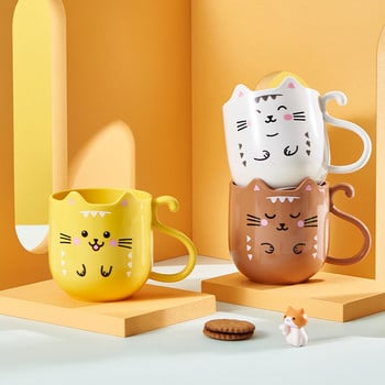 Cute Cat Mouthwash Cup Οδοντόβουρτσα Cup Home Travel Cartoon Thickened Wash Cup Αξεσουάρ μπάνιου