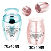 Urna u obliku srca za ljudski pepeo za uspomene Urne za kremiranje od aluminijske legure Pogrebni spomen pepeo Mali pepeo za uspomene