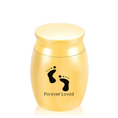 Mūžīgi mīlēts- Kremācijas urna Piemiņas kāju raksta pelnu turētājs, lai pieminētu mīļoto cilvēku- Personalizēta pielāgošana