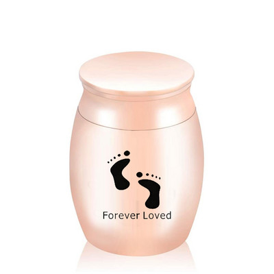 Mūžīgi mīlēts- Kremācijas urna Piemiņas kāju raksta pelnu turētājs, lai pieminētu mīļoto cilvēku- Personalizēta pielāgošana