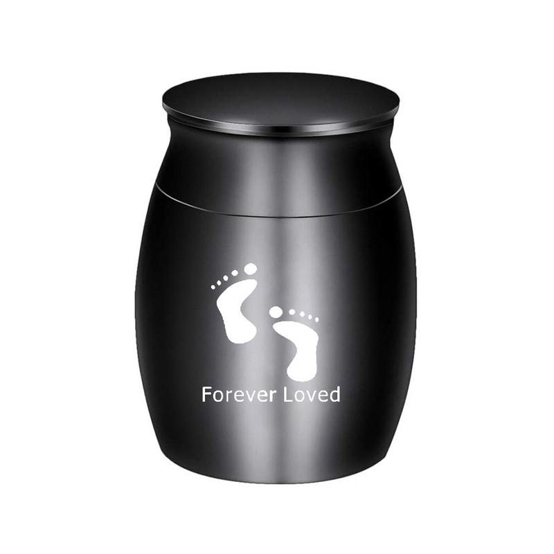 Mūžīgi mīlēts- Kremācijas urna Piemiņas kāju raksta pelnu turētājs, lai pieminētu mīļoto cilvēku- Personalizēta pielāgošana