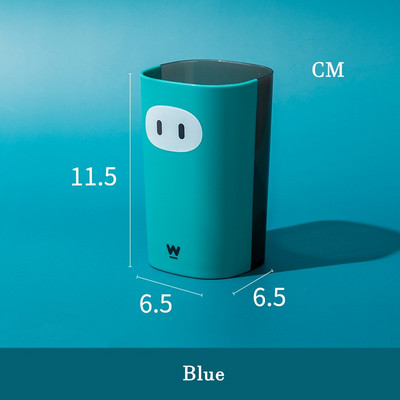 Karikatūra Cūkas zobu pastas zobu birstes turētājs Vannas istabas piederumi Pārnēsājami ceļojumu zobu birstes vāka krūze krāsaina zobu birstes kauss