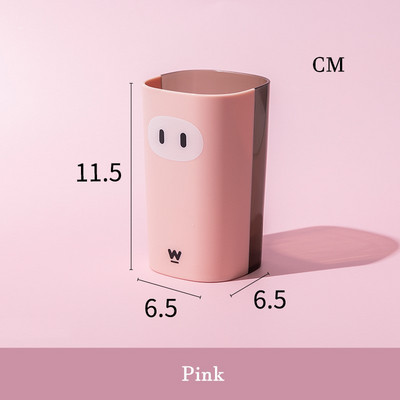 Karikatūra Cūkas zobu pastas zobu birstes turētājs Vannas istabas piederumi Pārnēsājami ceļojumu zobu birstes vāka krūze krāsaina zobu birstes kauss