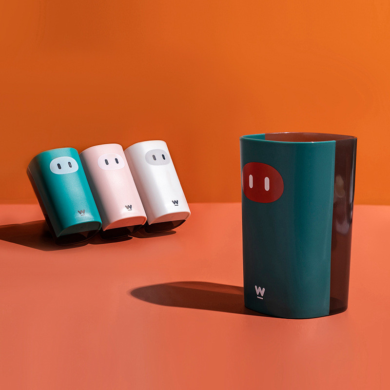 Karikatūra Cūkas zobu pastas zobu birstes turētājs Vannas istabas piederumi Pārnēsājami ceļojumu zobu birstes vāka krūze krāsaina zobu birstes kauss