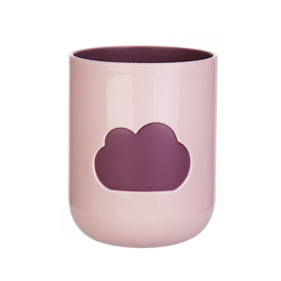 Vienkārša mājsaimniecības radoša zobu birstes krūze mākoņa mazgāšanas krūze ar rokturi mutes skalojamā līdzekļa krūze pāris zobu birstes krūze zobu cilindra krūze