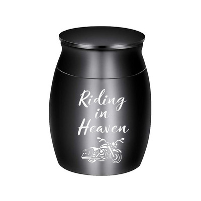 Rožu urna Mazā kremācijas piemiņa Mazās urnas pelniem Mini alumīnija sakausējuma urna Apbedīšanas urna pelniem - vienmēr manā sirdī