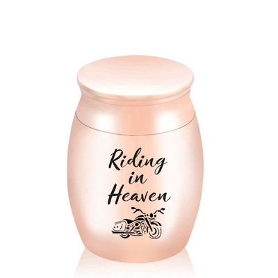 Rožu urna Mazā kremācijas piemiņa Mazās urnas pelniem Mini alumīnija sakausējuma urna Apbedīšanas urna pelniem - vienmēr manā sirdī