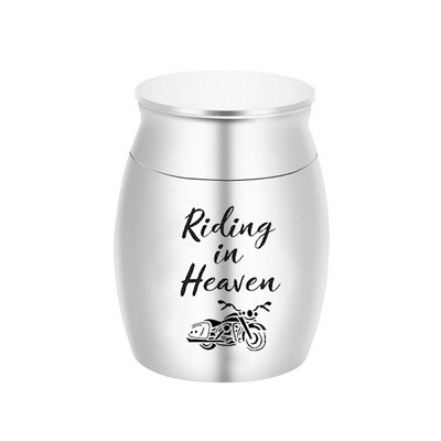 Rožu urna Mazā kremācijas piemiņa Mazās urnas pelniem Mini alumīnija sakausējuma urna Apbedīšanas urna pelniem - vienmēr manā sirdī