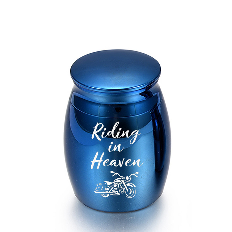 Rožu urna Mazā kremācijas piemiņa Mazās urnas pelniem Mini alumīnija sakausējuma urna Apbedīšanas urna pelniem - vienmēr manā sirdī