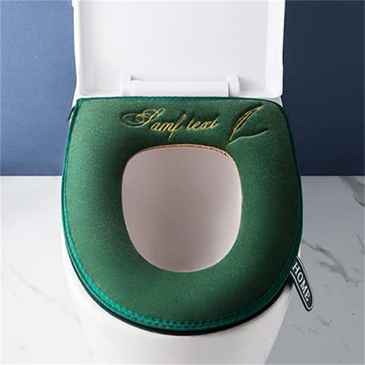 Tualeto sėdynės užvalkalas Closestool Kilimėlis Plaunamas Vonios Priedai Žiemai Šiltas Minkštas Pliušas Storas Universalus Neperšlampamas Tualeto užvalkalas