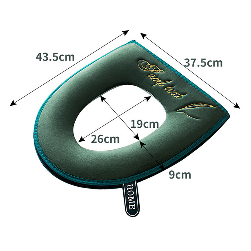 Tualeto sėdynės užvalkalas Closestool Kilimėlis Plaunamas Vonios Priedai Žiemai Šiltas Minkštas Pliušas Storas Universalus Neperšlampamas Tualeto užvalkalas