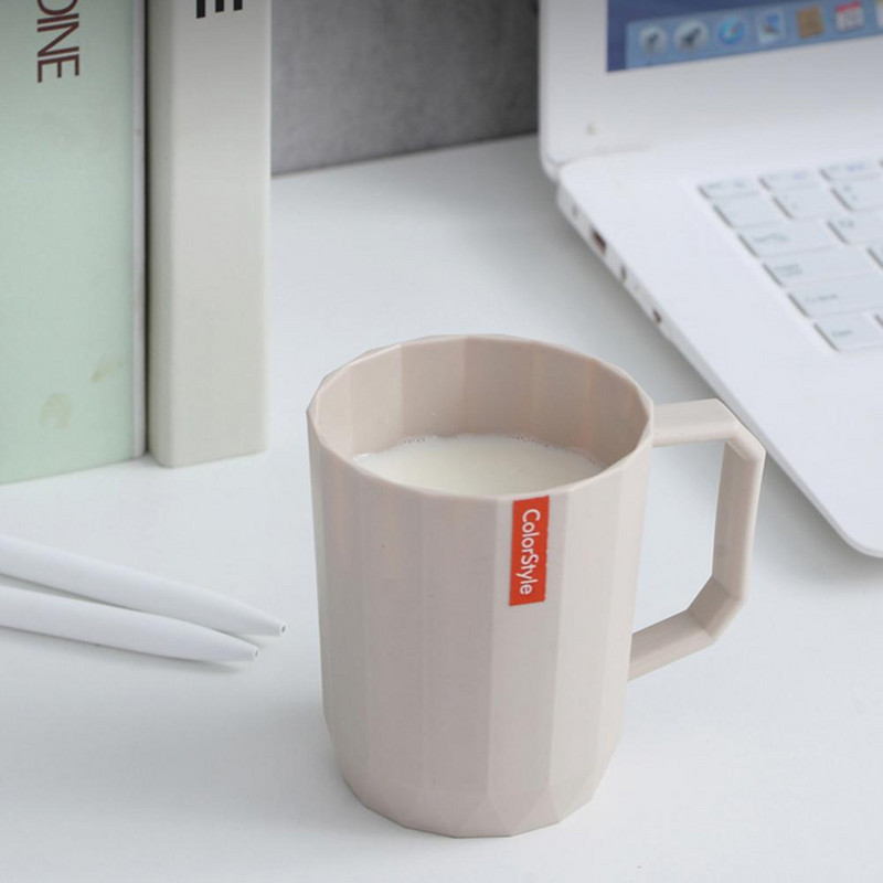 Izturīga zobu birstes krūze Smooth Edge zobu birstes krūze ar rokturi Ūdens uzglabāšanai Liela atverama zobu birste Zobu pastas krūze