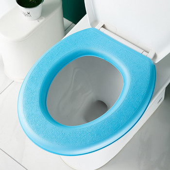 Σχήμα Ο Κάθισμα τουαλέτας Waterpoof Μαλακό κάλυμμα καθίσματος τουαλέτας Μπάνιο που πλένεται μαξιλάρι ντουλάπας μαξιλαριού μπιντέ Αξεσουάρ Κάλυμμα τουαλέτας