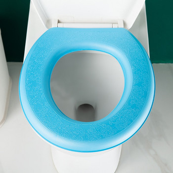 О-образна тоалетна седалка Waterpoof Меко покривало за тоалетна седалка Баня Миеща се подложка Closestool Подложка Възглавница Биде Аксесоари за тоалетна чиния