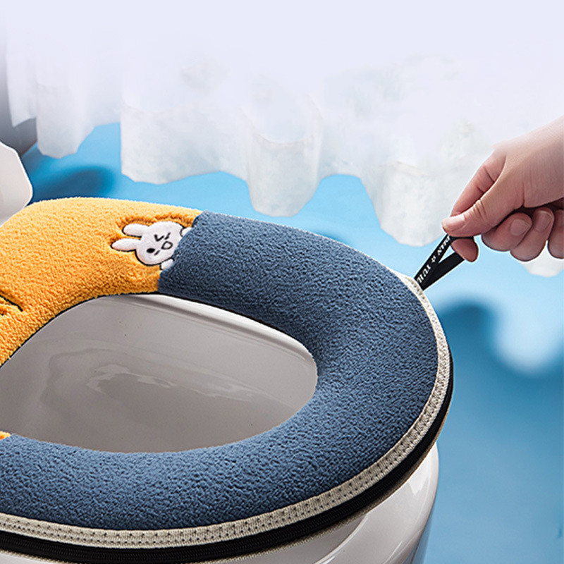 Gudrs vannas istabas tualetes sēdekļa pārklājs tualetes futrāļa paklājiņš Universāls tualetes sēdekļa mājsaimniecības piederumi