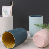 1kom Creative Cylinder Vodica za ispiranje usta za pranje usta u kućanstvu Čašica Verre Salle De Bain Brosse Dent stakan pod zubne četke Čašica za parove