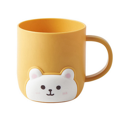 Cartoon Bear suuveetops Vannitoa harjamistass käepidemega Armas plastikust pesutops lastele hambaharjahoidja Külmade jookide tass