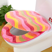 Coral Velvet WC prostirka Dvodijelna topla vodootporna WC daska Naljepnica Univerzalna WC navlaka