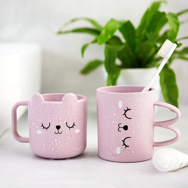 1PC Crtić Slatka čašica četkice za zube Kupaonske čaše Alati za pranje Kućni izraz Šalice za ispiranje usta Šalica za četkicu za zube Šalica za vodu