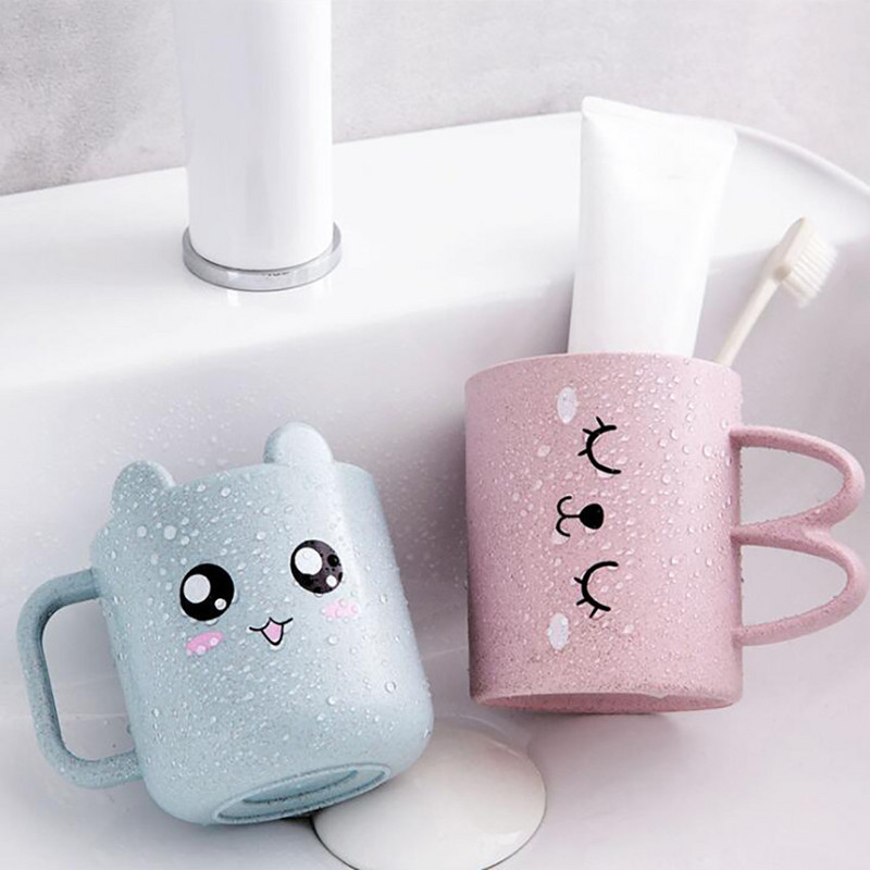 1PC Crtić Slatka čašica četkice za zube Kupaonske čaše Alati za pranje Kućni izraz Šalice za ispiranje usta Šalica za četkicu za zube Šalica za vodu