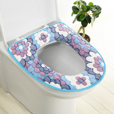 Univerzalna navlaka za WC sjedalo Thickend WC prostirka Zimski WC jastuk od koraljnog flisa Closestool WC prostirka Poklopac poklopca Pristup kupaonici
