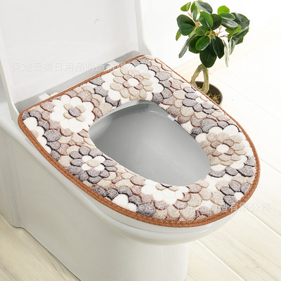 Univerzalna navlaka za WC sjedalo Thickend WC prostirka Zimski WC jastuk od koraljnog flisa Closestool WC prostirka Poklopac poklopca Pristup kupaonici