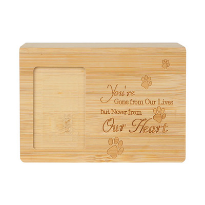 Uspomena Urna za kućne ljubimce Mali pepeo Kutija za nadgrobni kamen Okvir za slike Pas Mačka Spremište Memorijal Životinja Bambus Poklon Kutija za kremiranje