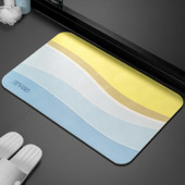 Diatomīta dubļu ūdens uzsūcošs paliktnis pēdām vannas istabas durvju aile Diatomīta paklājiņš tualetes neslīdošs ātri žūstošs paklājs tualetes spilvens