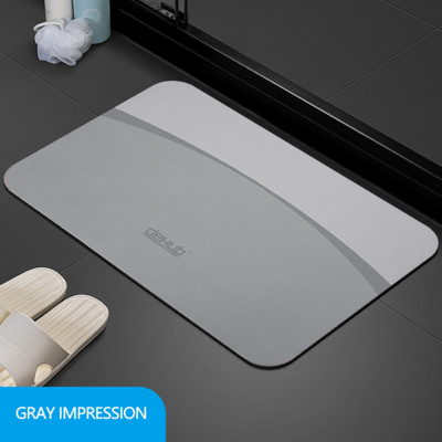 Diatomīta dubļu ūdens uzsūcošs paliktnis pēdām vannas istabas durvju aile Diatomīta paklājiņš tualetes neslīdošs ātri žūstošs paklājs tualetes spilvens