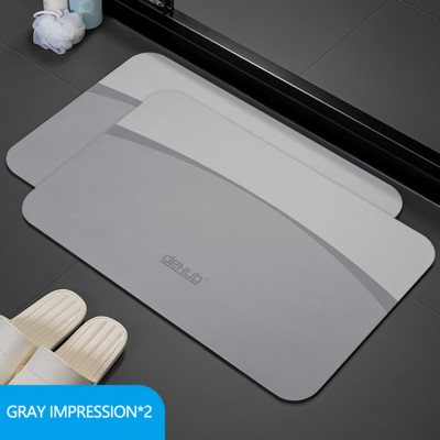 Diatomīta dubļu ūdens uzsūcošs paliktnis pēdām vannas istabas durvju aile Diatomīta paklājiņš tualetes neslīdošs ātri žūstošs paklājs tualetes spilvens