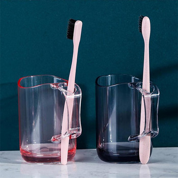 Полезна чаша за вода за уста Безопасна домакинска чаша за вода за уста Голям капацитет за задържане на вода Прозрачен външен вид Чаша за миене на зъби
