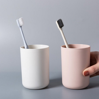 Πλαστικό φλιτζάνι στοματικό διάλυμα Κούπα καφέ για τσάι με νερό για το σπίτι Ταξίδι Απλή μονόχρωμη βάση οδοντόβουρτσας Οικιακές προμήθειες μπάνιου